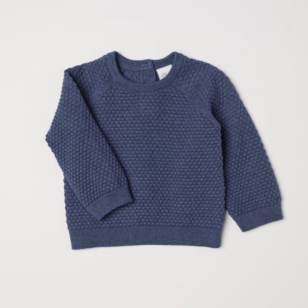 Textured knit sweater